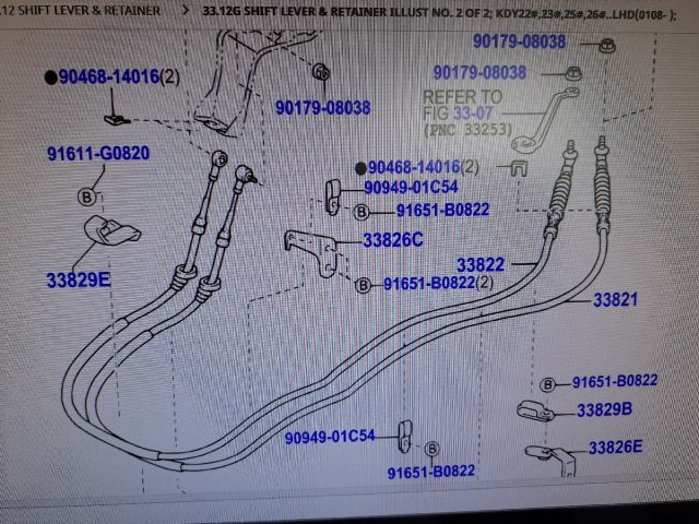 bontott TOYOTA DYNA Váltó Bowden