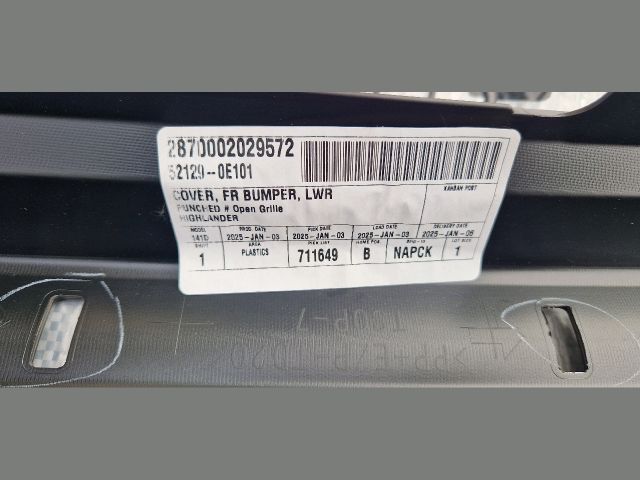 bontott TOYOTA HIGHLANDER Első Lökhárító Alsó (Műanyag)