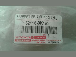 bontott TOYOTA HILUX IV Bal első Oldal Lökhárító Tartó (Műanyag)