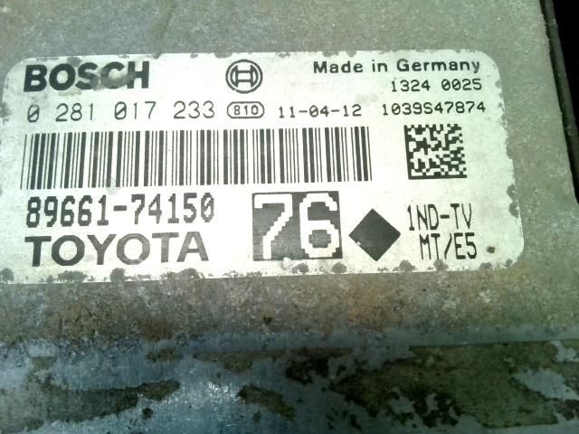 bontott TOYOTA IQ Motorvezérlő