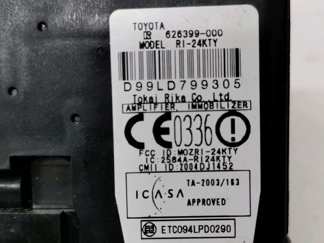 bontott TOYOTA PRIUS Gyújtáskapcsoló Házzal