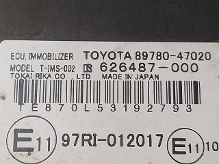 bontott TOYOTA PRIUS Immobilizer Elektronika