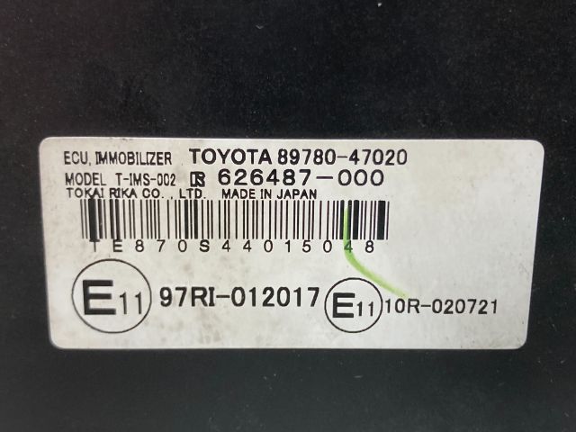 bontott TOYOTA PRIUS Immobilizer Elektronika