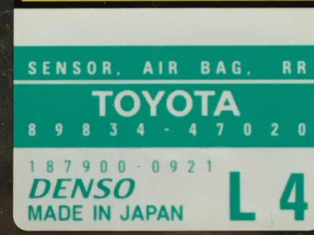 bontott TOYOTA PRIUS Bal hátsó Oldal Ütközés Érzékelő