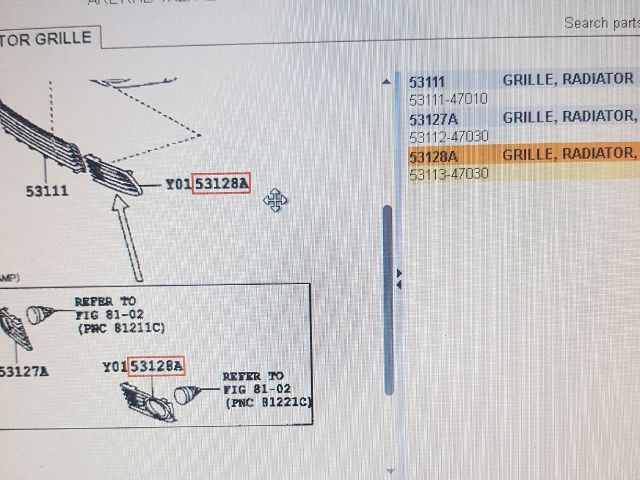 bontott TOYOTA PRIUS Bal Ködfényszóró Lámpakeret