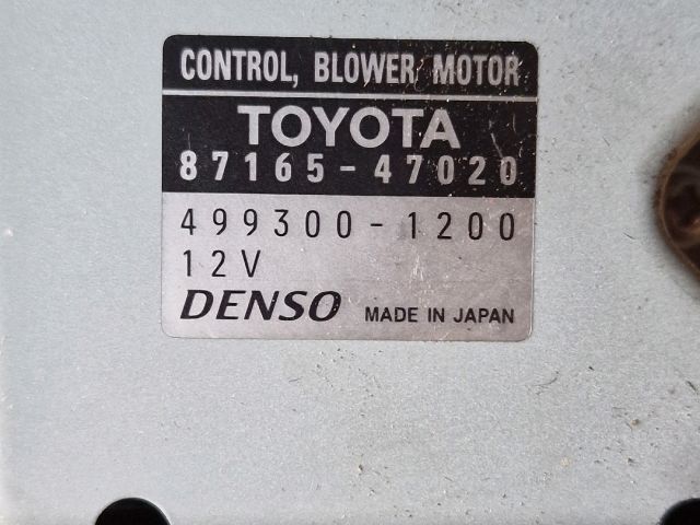 bontott TOYOTA PRIUS Előtét Ellenállás Fűtőmotor