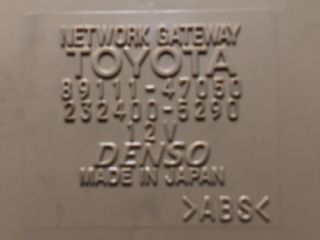 bontott TOYOTA PRIUS Gateway Elektronika