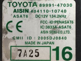 bontott TOYOTA PRIUS Jobb első Ajtó Vezérlőegység