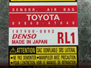 bontott TOYOTA PRIUS Jobb első Oldal Ütközés Érzékelő