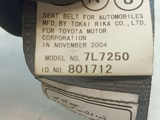 bontott TOYOTA PRIUS Jobb hátsó Biztonsági Öv