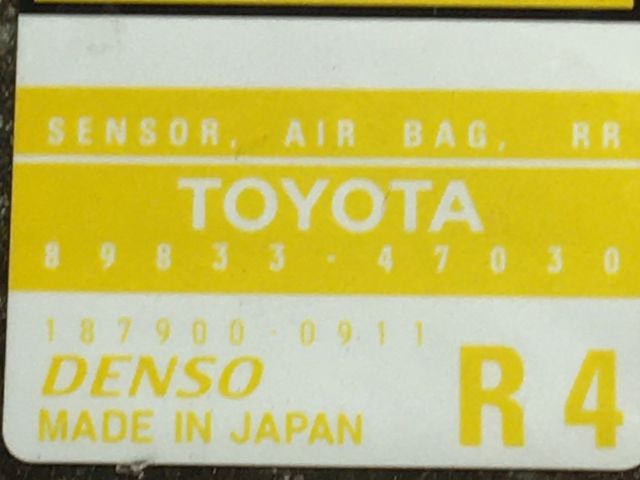 bontott TOYOTA PRIUS Jobb hátsó Oldal Ütközés Érzékelő