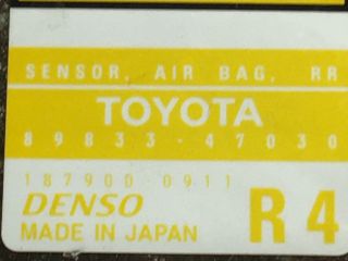 bontott TOYOTA PRIUS Jobb hátsó Oldal Ütközés Érzékelő