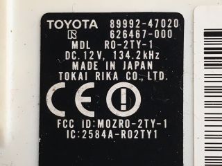 bontott TOYOTA PRIUS Kulcs Nélküli Nyitás Jeladó