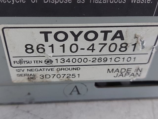 bontott TOYOTA PRIUS Multifunkciós Kijelző