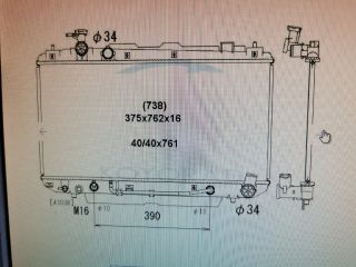 bontott TOYOTA RAV 4 Vízhűtő Radiátor (Klímás)