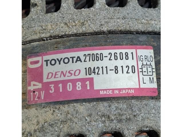 bontott TOYOTA RAV 4 Generátor