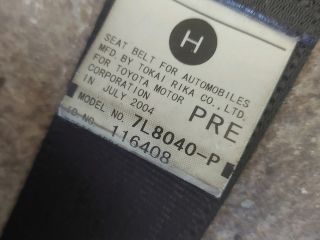 bontott TOYOTA RAV 4 Bal első Biztonsági Öv