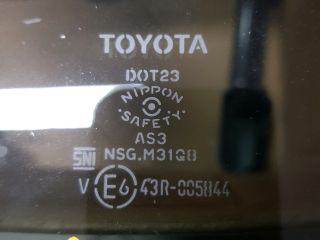 bontott TOYOTA RAV 4 Bal hátsó Fixüveg (Ajtóban)