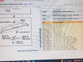 bontott TOYOTA RAV 4 Hátsó Szárny Légterelő