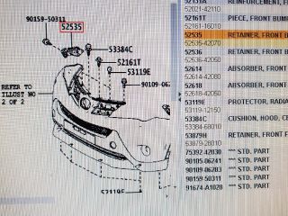 bontott TOYOTA RAV 4 Jobb első Lökhárító Tartó (Műanyag)