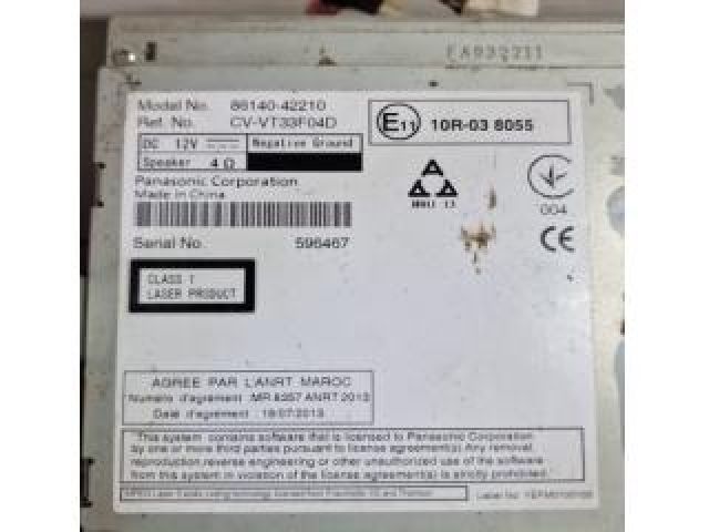 bontott TOYOTA RAV 4 Navigációs Fejegység