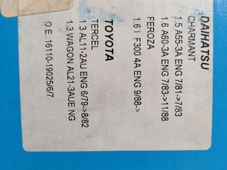 bontott TOYOTA TERCEL Vízpumpa