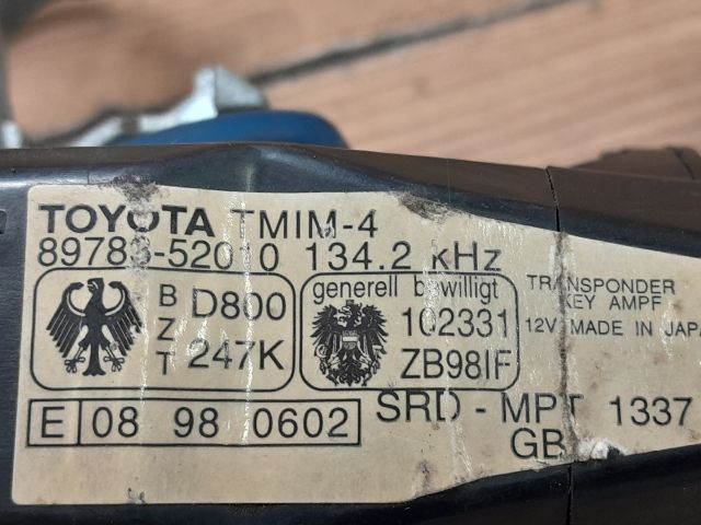 bontott TOYOTA YARIS Gyújtáskapcsoló Házzal