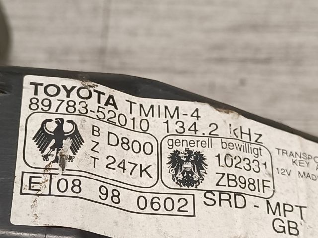 bontott TOYOTA YARIS Gyújtáskapcsoló