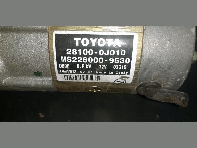 bontott TOYOTA YARIS Önindító