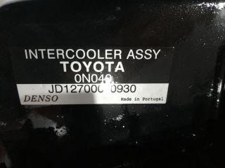 bontott TOYOTA YARIS Intercooler