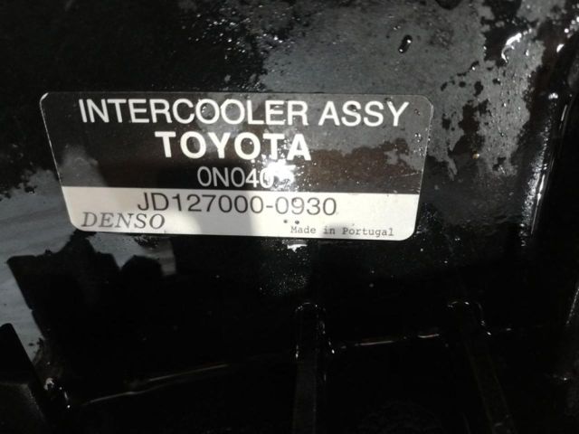 bontott TOYOTA YARIS Intercooler