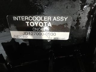 bontott TOYOTA YARIS Intercooler