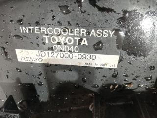 bontott TOYOTA YARIS Intercooler
