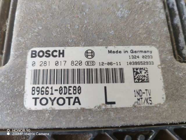bontott TOYOTA YARIS Motorvezérlő