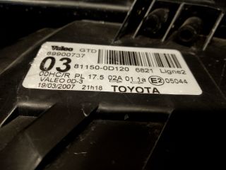 bontott TOYOTA YARIS Bal Fényszóró