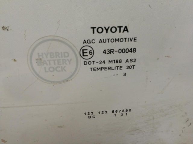 bontott TOYOTA YARIS Bal hátsó Ablak