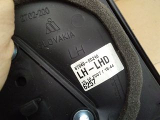 bontott TOYOTA YARIS Bal Visszapillantó Tükör (Mechanikus)