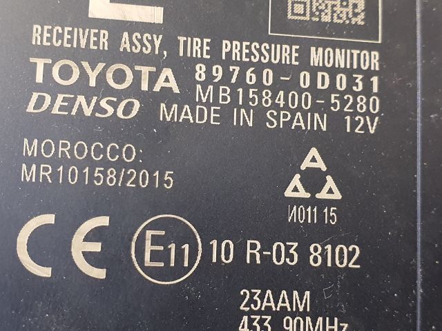 bontott TOYOTA YARIS Elektronika (Magában)