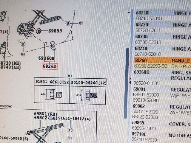 bontott TOYOTA YARIS Első Ablaktekerő Kar