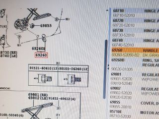 bontott TOYOTA YARIS Első Ablaktekerő Kar