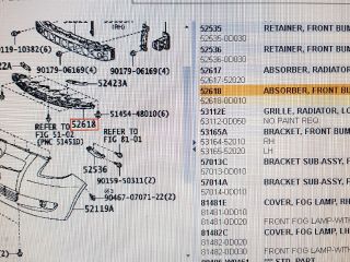bontott TOYOTA YARIS Első Lökhárító Alsó (Műanyag)