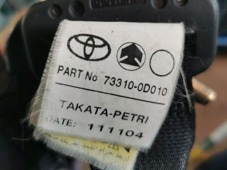 bontott TOYOTA YARIS Hátsó középső Biztonsági Öv