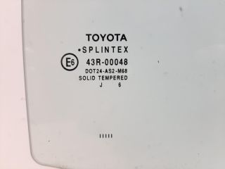 bontott TOYOTA YARIS Jobb hátsó Ablak