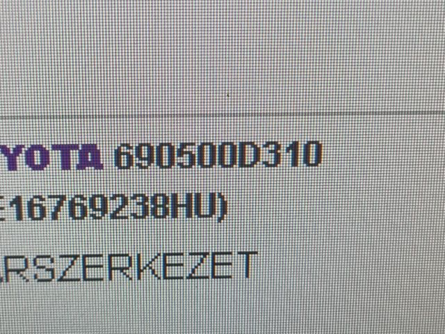 bontott TOYOTA YARIS Jobb hátsó Ajtózár