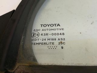 bontott TOYOTA YARIS Jobb hátsó Fixüveg (Ajtóban)