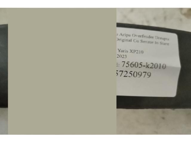 bontott TOYOTA YARIS Jobb hátsó Sárvédő Díszléc