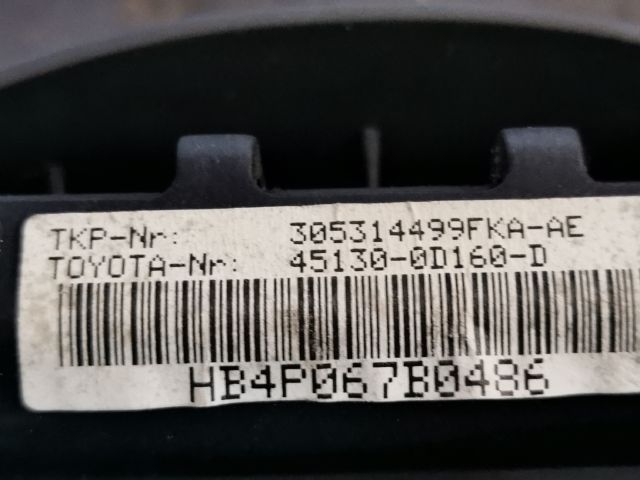 bontott TOYOTA YARIS Kormánylégzsák