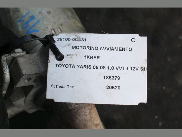 bontott TOYOTA YARIS Önindító