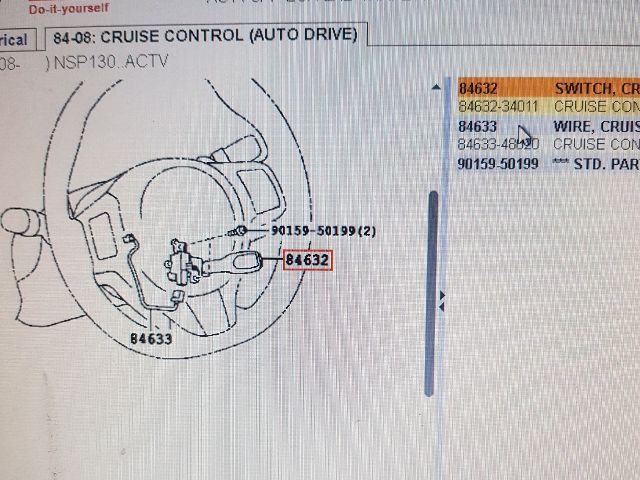 bontott TOYOTA YARIS Tempomat Kar (Magában)