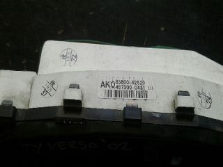 bontott TOYOTA YARIS VERSO Kilométeróra